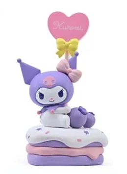 Sanrio Memo Stand Party Time Series Mini Figures Hello Kitty and Friends 5 cm - Kuromi